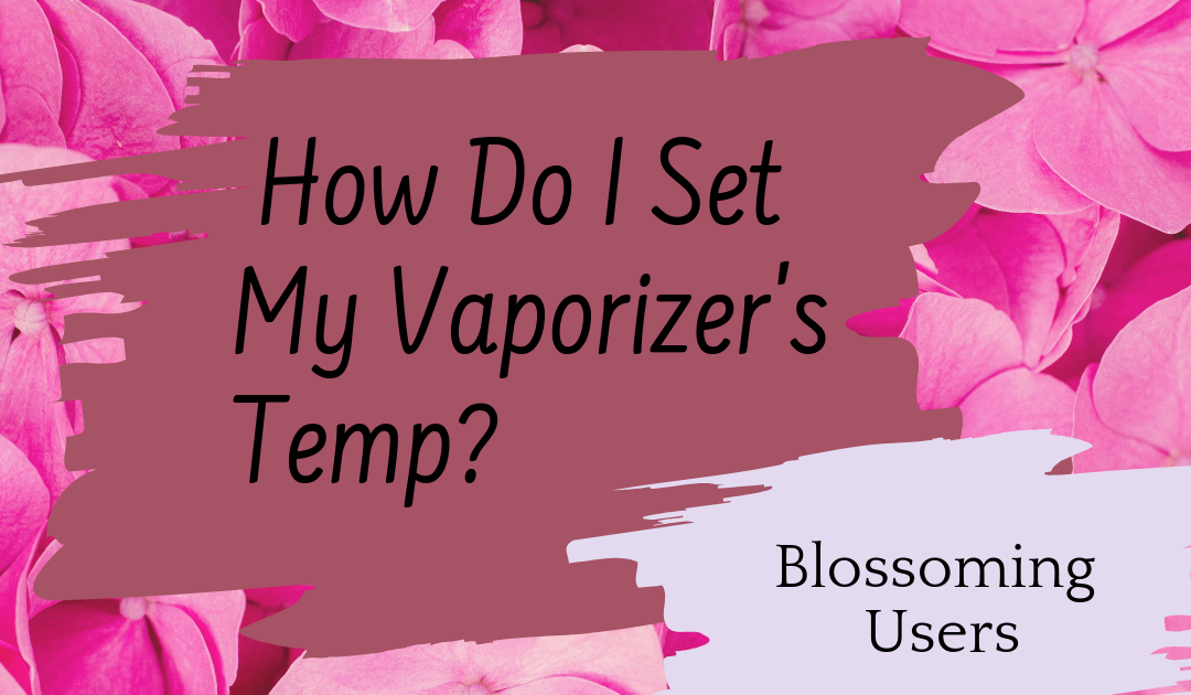 How To Choose Vaporizer Temperature Settings